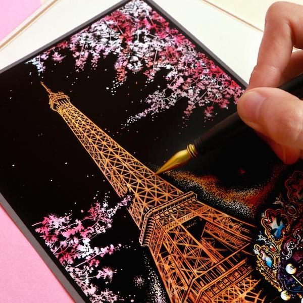 Scratch Postcard - Cherry Blossom 1Pc_Art, Fun :)_LAGO - Up-Next