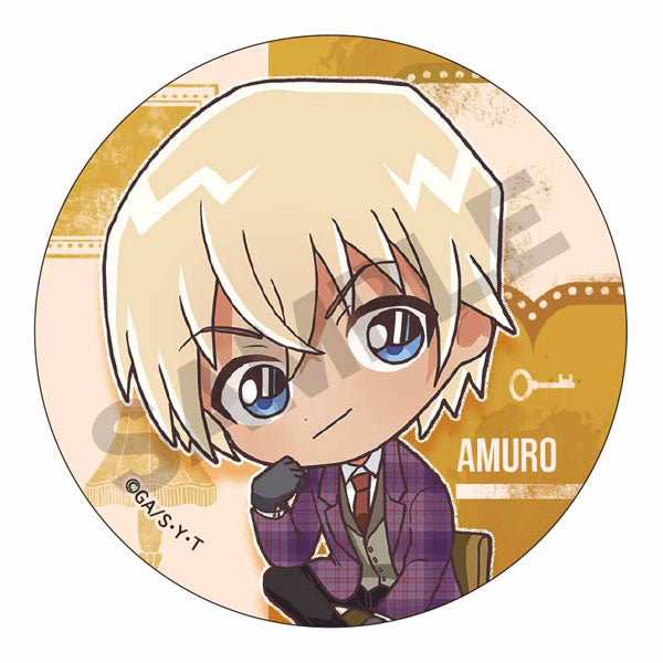 Detective Conan Trading Tin Badge Mini Chara British Style (set of 8) 名偵探柯南