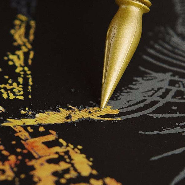 Lago Scratch Art City Night View Drawing Hamburg | Travel Landmark