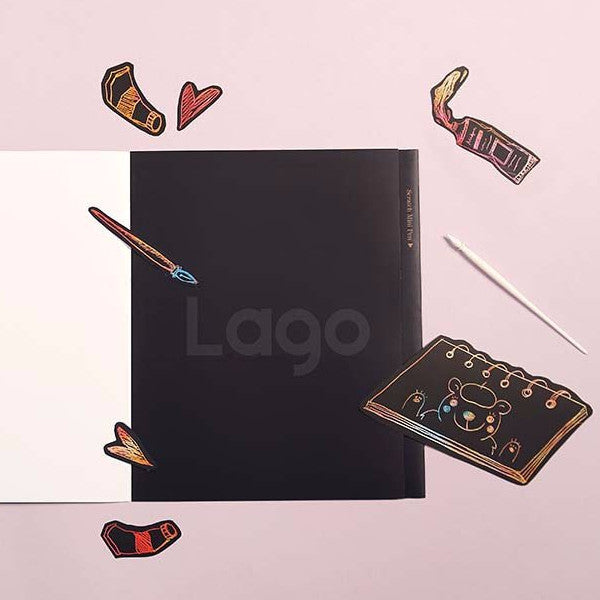 Scratch Coloring Kids - Blank Paper_Art, Fun :)_LAGO - Up-Next