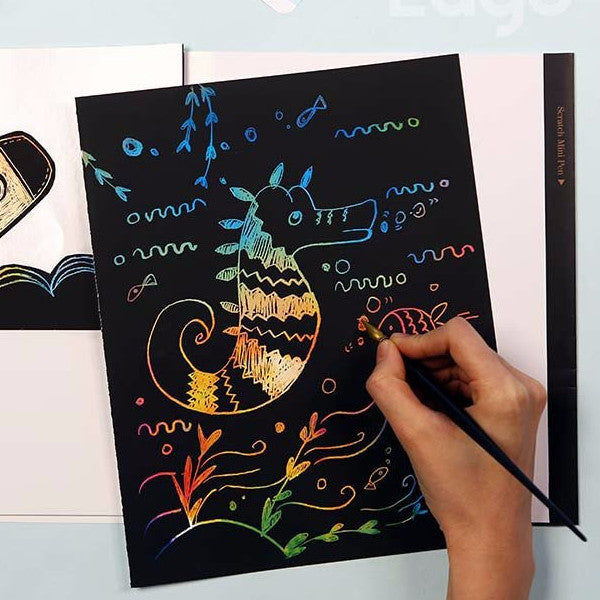 Scratch Coloring Kids - Blank Paper_Art, Fun :)_LAGO - Up-Next