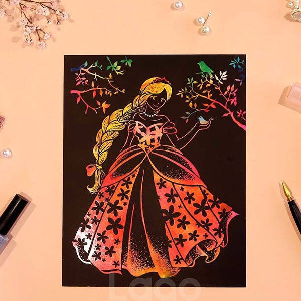 Scratch Coloring Kids - Pretty Princess_Art, Fun :)_LAGO - Up-Next