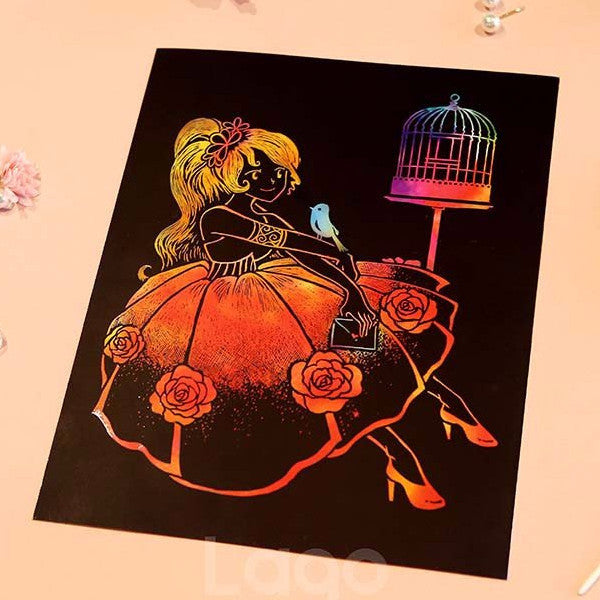 Scratch Coloring Kids - Pretty Princess_Art, Fun :)_LAGO - Up-Next