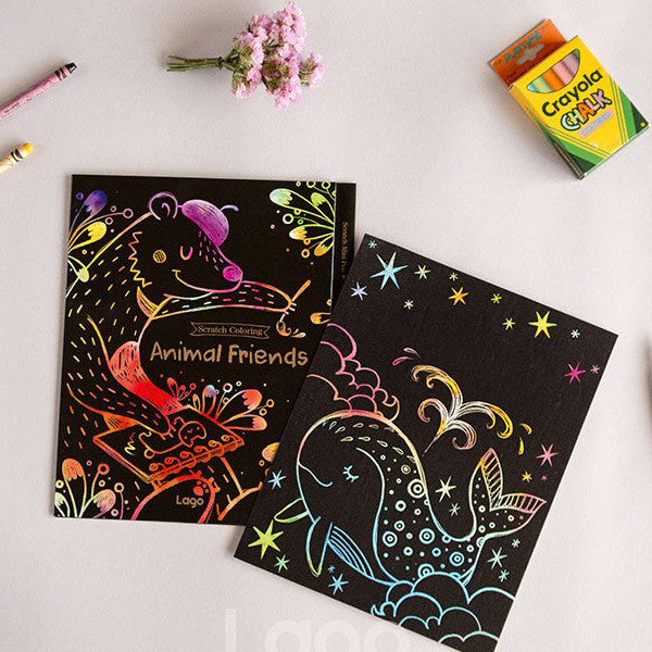 Scratch Coloring Kids - Animal Friends_Art, Fun :)_LAGO - Up-Next