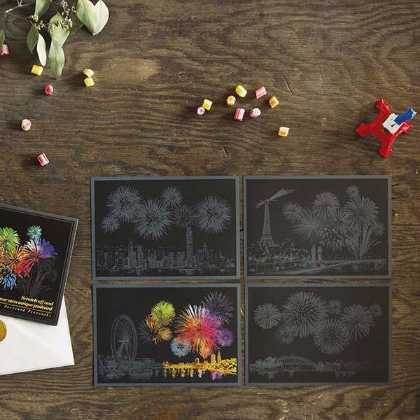 Scratch Postcard - Fireworks_Art, Fun :)_LAGO - Up-Next