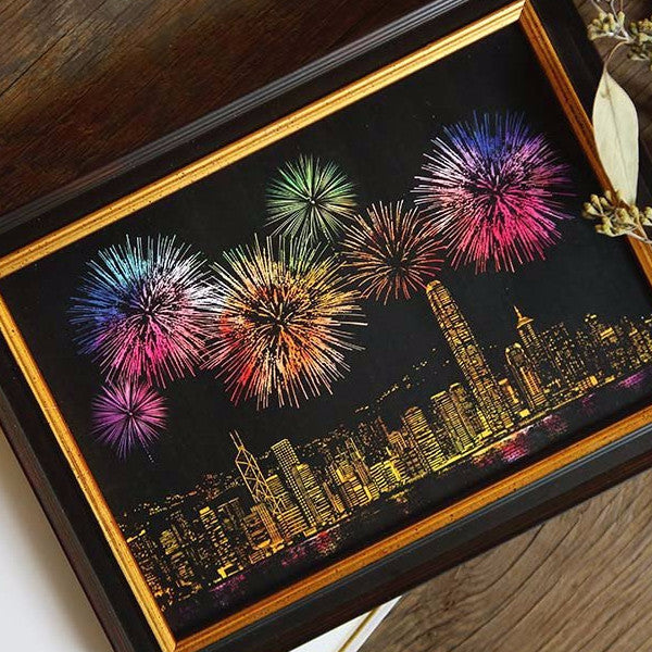 Scratch Postcard - Fireworks_Art, Fun :)_LAGO - Up-Next