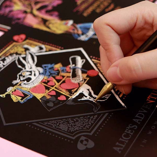 Scratch Postcard - White Rabbit_Art, Fun :)_LAGO - Up-Next