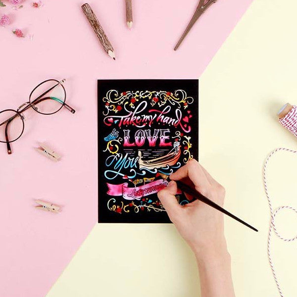 Scratch Postcard Calligraphy - Venis_Art, Fun :)_LAGO - Up-Next