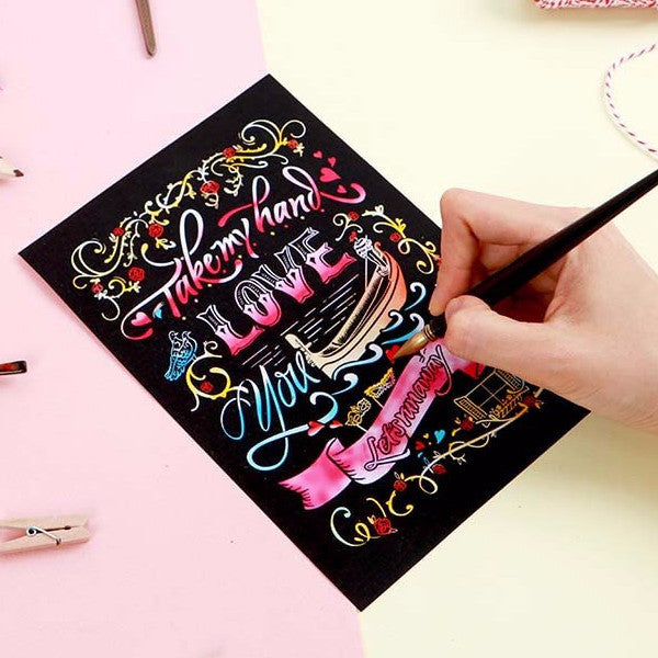 Scratch Postcard Calligraphy - Venis_Art, Fun :)_LAGO - Up-Next