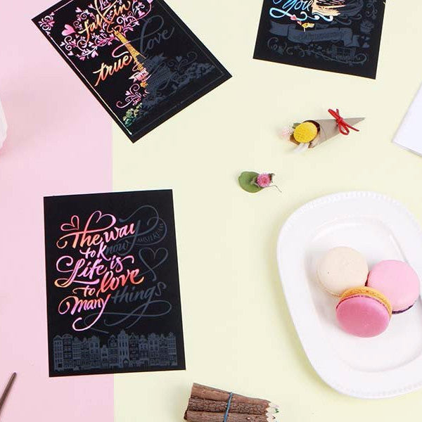 Scratch Postcard Calligraphy - Venis_Art, Fun :)_LAGO - Up-Next