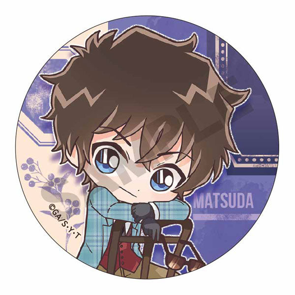 Detective Conan Trading Tin Badge Mini Chara British Style (set of 8) 名偵探柯南