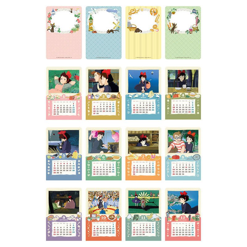 Ghibli 2022 kasane Calendar (My Neighbor Totoro, Kiki's Delivery Service, Spirited Away)