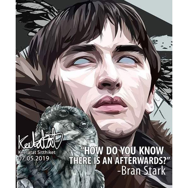 Bran Stark Game of Thrones Pop Art Poster Wall Decoration Drawing Three Eyed Raven
