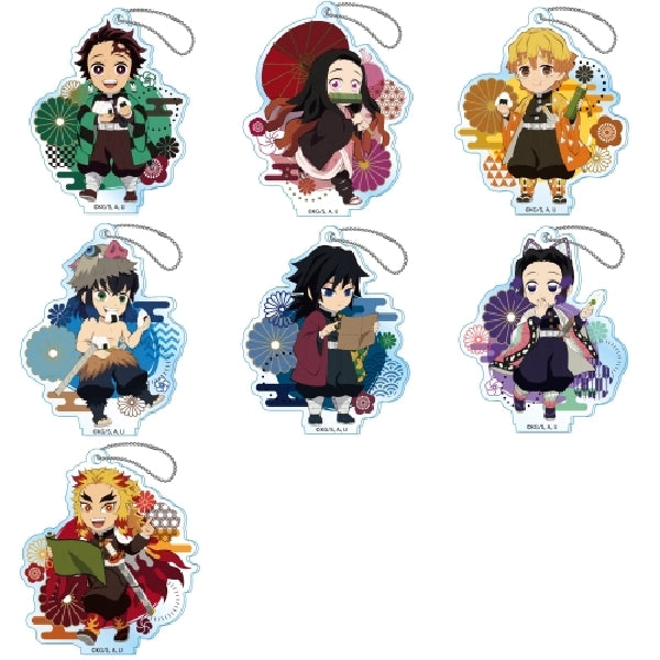 Demon Slayer Street Walking Series Acrylic Key Chain vol.1 (set of 7)