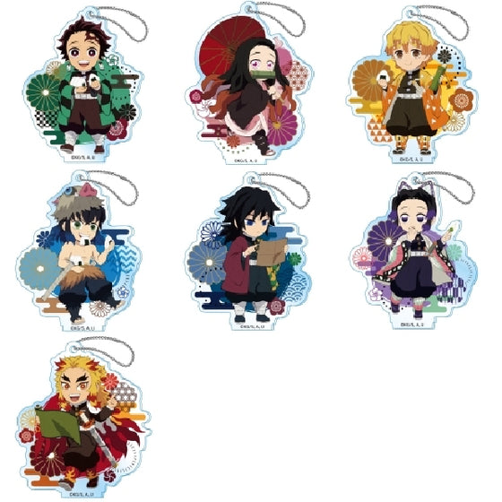 Demon Slayer Street Walking Series Acrylic Key Chain vol.1 (set of 7)