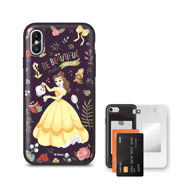 Disney Beauty & The Beast Belle Card Mirror iPhone XS XR Max Case
