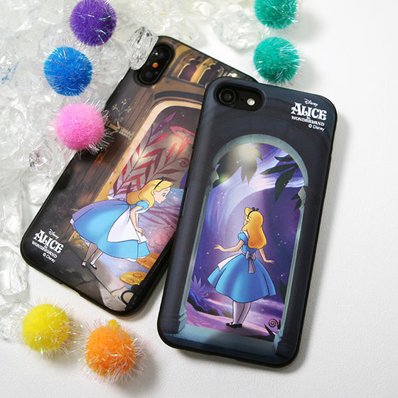 Disney Alice in Wonderland Bumper Card Holder Mirror iPhone Case 愛麗絲超輕防跌手機殻
