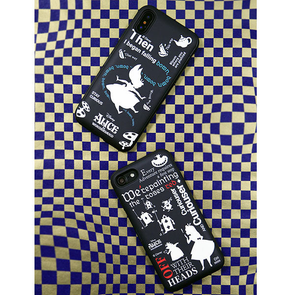 Disney Alice in Wonderland Card Pocket Mirror iPhone Case 愛麗絲手機殻保護套含鏡字體