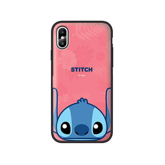 Disney Card Mirror iPhone Case Stitch Smile 史迪仔超輕防跌電話機殻 XS XR Max