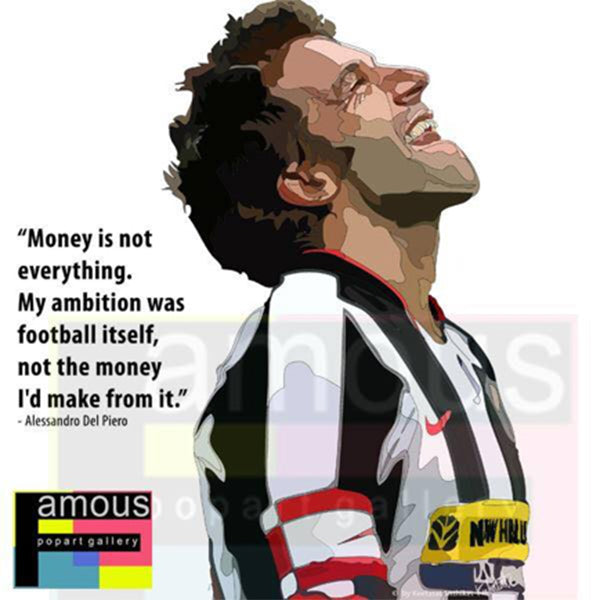 Pop Art Wall Decoration Drawing (Alessandro Del Piero)