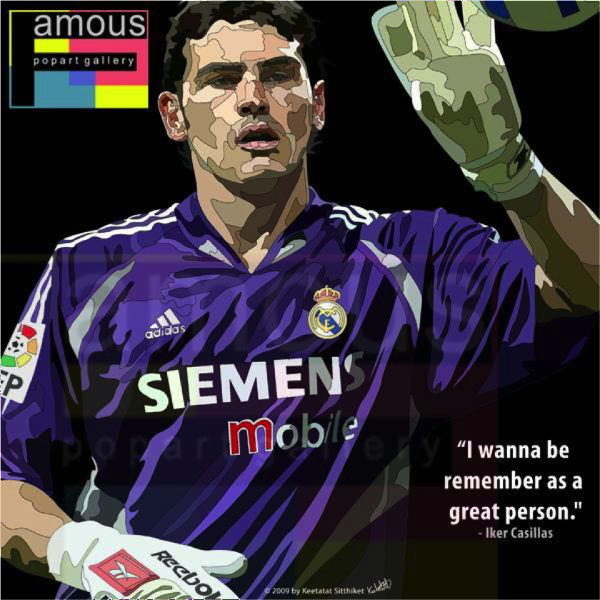 Pop Art Wall Decoration Drawing (Iker Casillas)