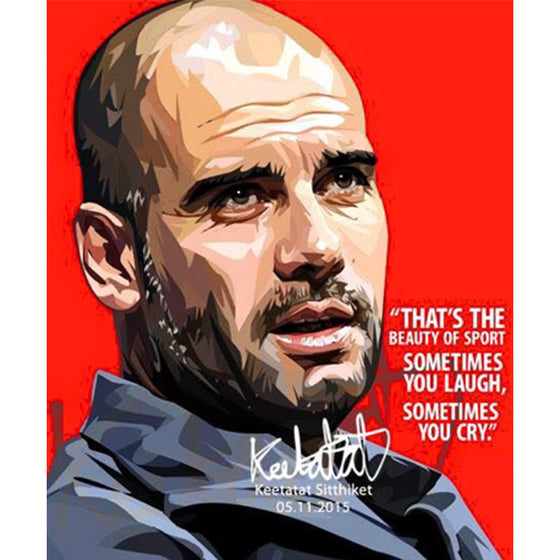 Drawing (Pep Guardiola)_Art_Arteria - Up-Next