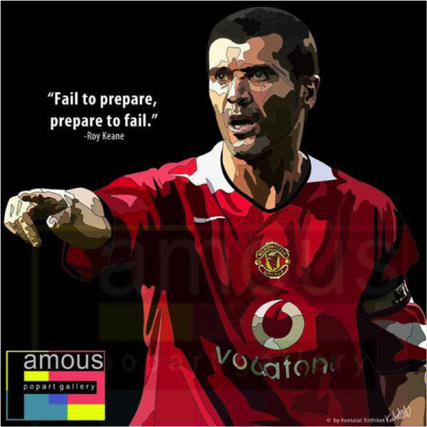Pop Art Wall Decoration Drawing (Roy Keane)