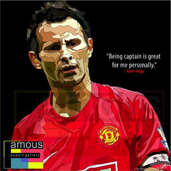 Pop Art Wall Decoration Drawing (Ryan Giggs)
