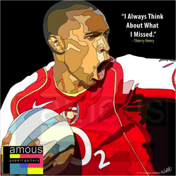 Pop Art Wall Decoration Drawing (Thierry Henry)