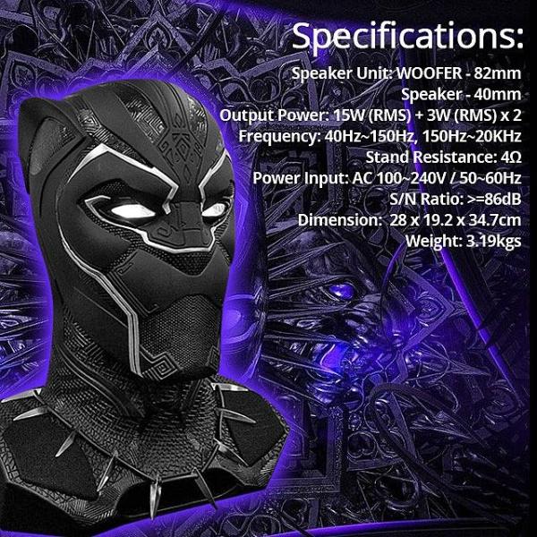 Black Panther 1:1 Bluetooth Speaker_Gadgets_i-Smart - Up-Next