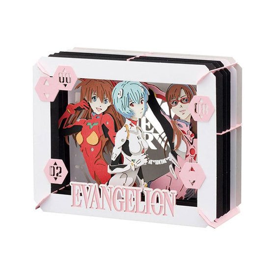Evangelion Rei Asuka Mari Paper Theater Japan Anime DIY 3D Puzzle Craft Paper Art Work