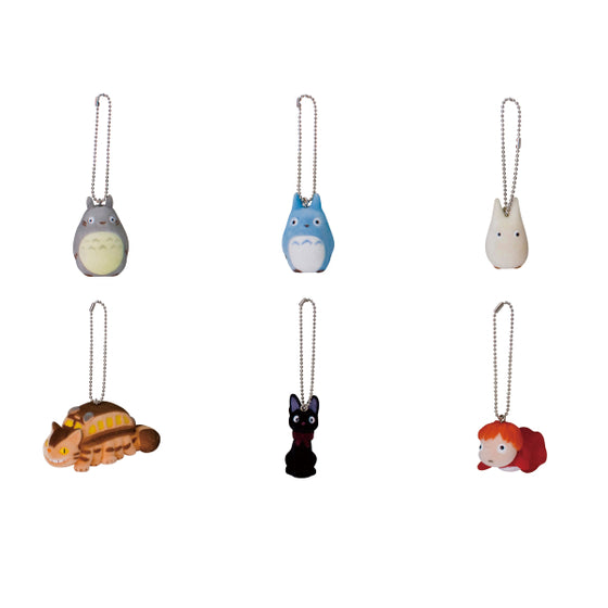 Ghibli Flocking Keychain Collection
