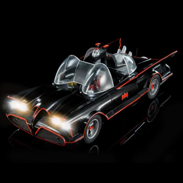 HMV#001 Batmoblie w/ Batman 1966 Diecast Bluetooth Speaker Figure Herocross