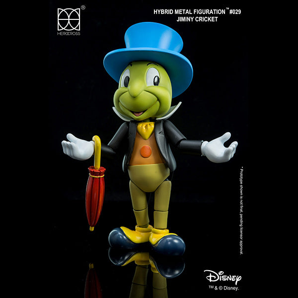 Herocross-Disney-HMF#029-Pinocchio-Jiminy-Cricket-Action-Figure-Closed-Umbrella-Arm-Open-Adjustable-Posture