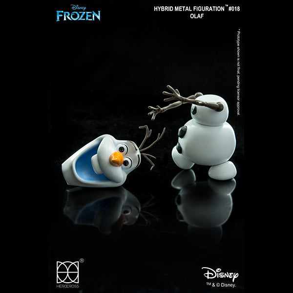 Herocross Disney HMF#018 Frozen Snowman Olaf Action Figure Magnetic head Adjustable Posture