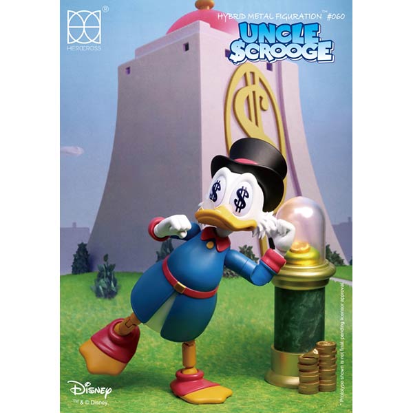 HMF#060 Disney Scrooge McDuck Figure | Herocross Donald Duck | Up-Next HK TOY
