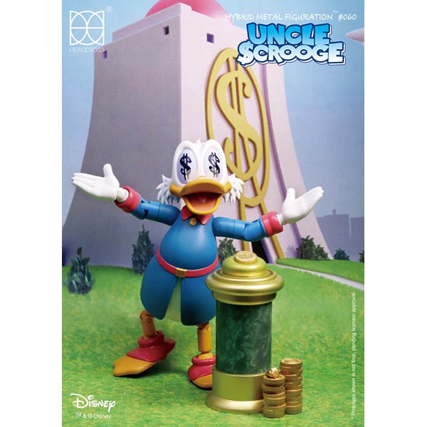HMF#060 Disney Scrooge McDuck Figure | Herocross Cartoon Toy & Gift | Up-Next HK