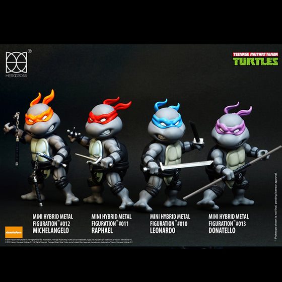 Herocross MHMF#304 Teenage Mutant Ninja Turtles Gray Edition Box Set Action Figure