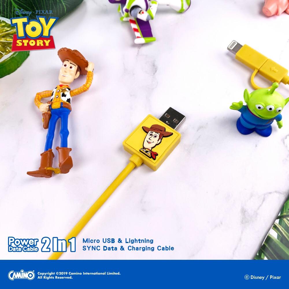 Toy Story 2-in-1 Micro USB/Lightning charging cable