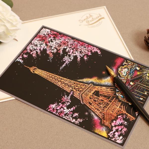 Scratch Postcard - Cherry Blossom 1Pc_Art, Fun :)_LAGO - Up-Next