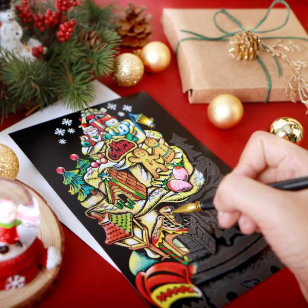 Scratch Christmas Postcard - Cake (new)_Art, Fun :)_LAGO - Up-Next