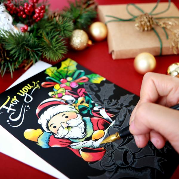 Scratch Christmas Postcard - Santa (new)_Art, Fun :)_LAGO - Up-Next