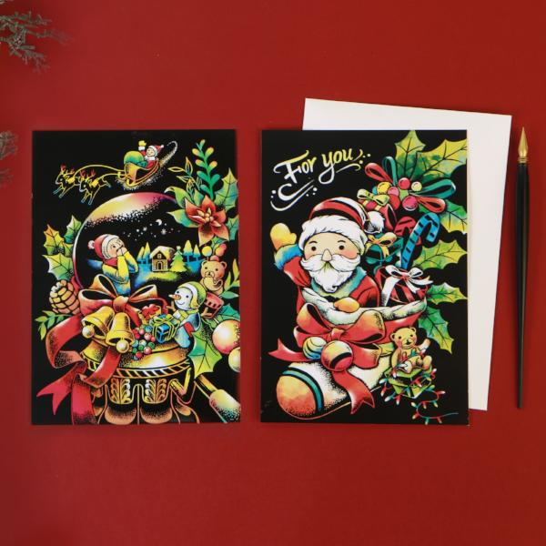 Scratch Christmas Postcard - Santa (new)_Art, Fun :)_LAGO - Up-Next