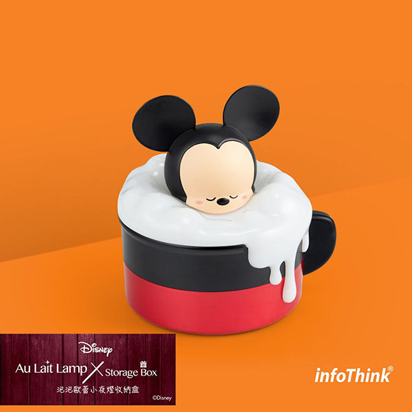 InfoThink Disney Au Lait LED Lamp Storage Box 泡泡歐蕾小夜燈收納盒擺設_米奇老鼠 Mickey Mouse