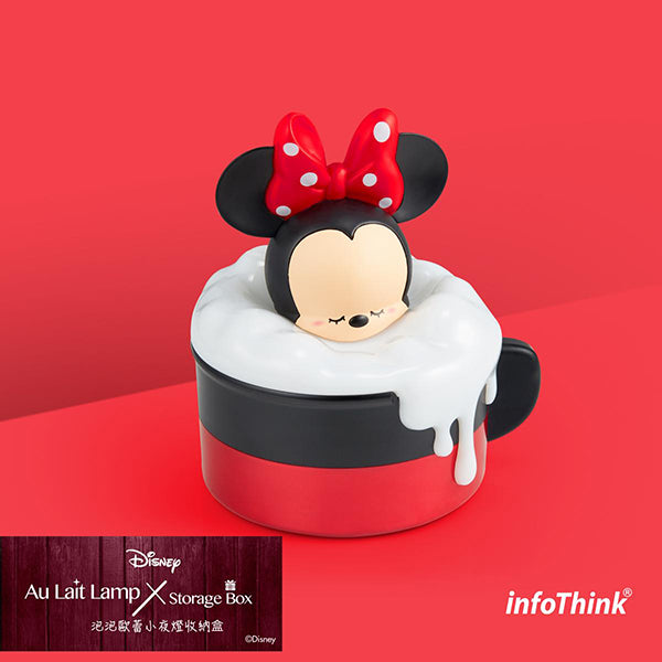 InfoThink Disney Au Lait LED Lamp Storage Box 泡泡歐蕾小夜燈收納盒_米尼老鼠 Minnie Mouse