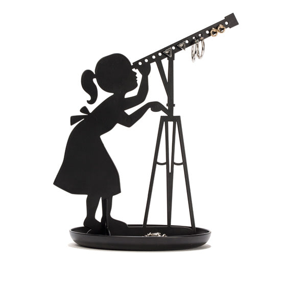 Curious Girl Black Stargazer Jewellery Holder & Tray | Up-Next HK