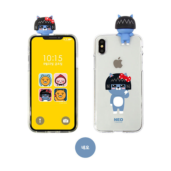 KAKAO Clear Mascot Neo iPhone Case | Kakao Talk Friends韓國卡通手機套貓女保護殼 | UP-NEXT HK