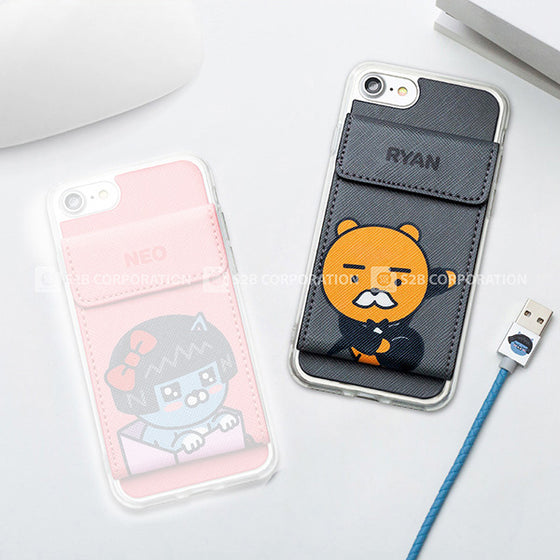 KAKAO Friends Costume Diary Ryan iPhone Pocket Case 韓國卡通手機殼保護套獅子 UP-NEXT HK