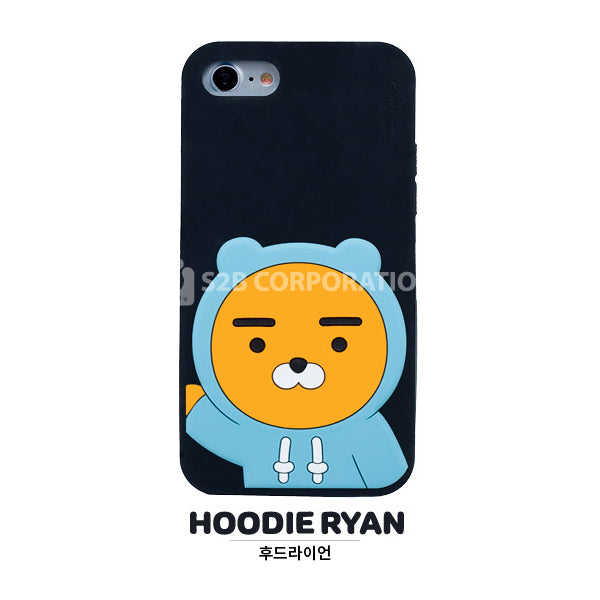 KAKAO Friends Hoodie Ryan Lion iPhone Soft Case 韓國卡通防跌防刮花軟手機殼保護套配件
