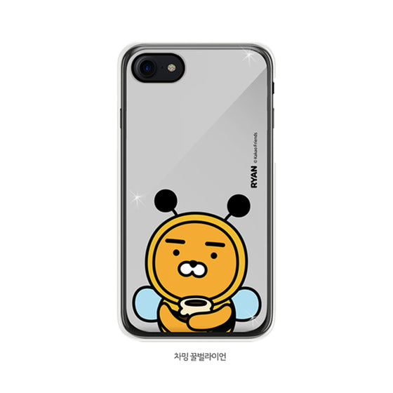 KAKAO Friends MakeUp Mirror Bee Ryan iPhone Case 韓國卡通化妝鏡自拍手機殼保護套